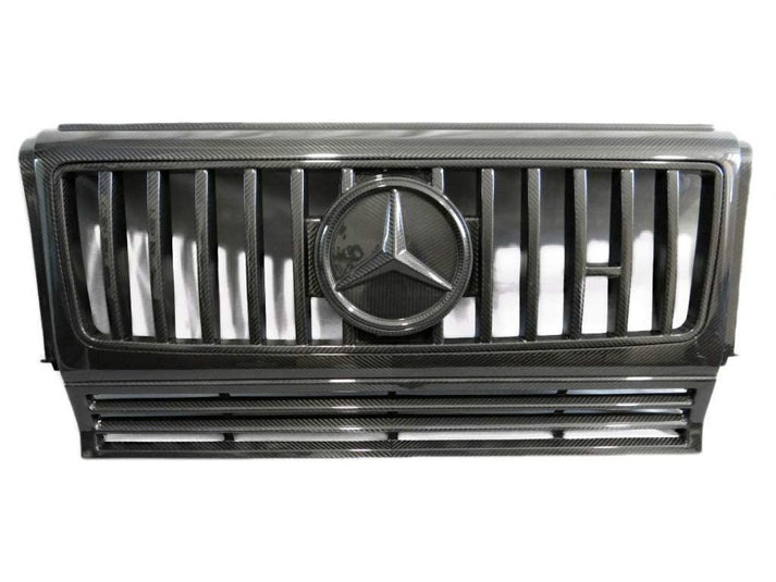 Carbon Fiber Front Grill W463 to W463A for Mercedes-Benz G-Wagon 3pcs Set